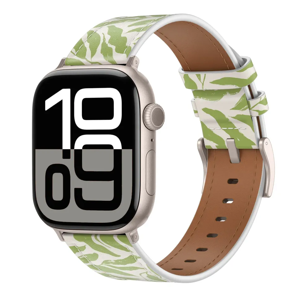 arktisband Studio Apple Watch Armband Green Leaves Blätter