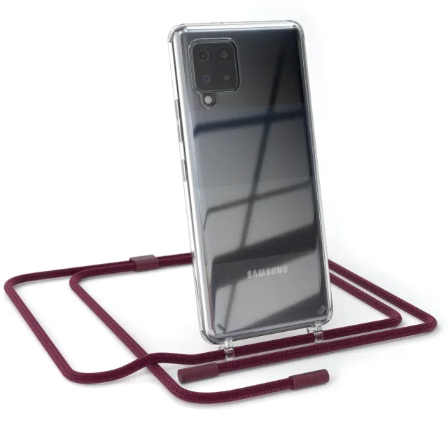EAZY CASE Galaxy A42 5G Handykette Rope Beere rund abnehmbar