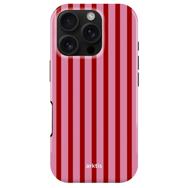 arktis Stripes iPhone 16 Pro Max Hülle MagSafe stoßfest