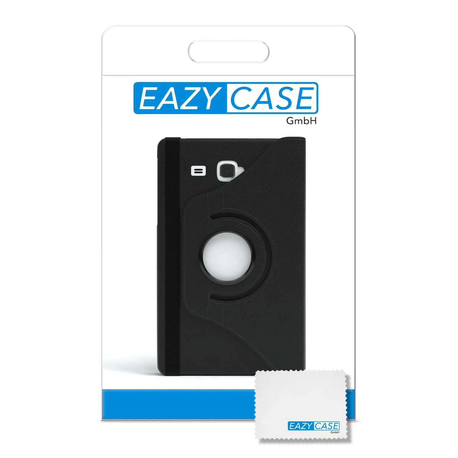 EAZY CASE Galaxy Tab A 2016 7.0 Tablethülle Schwarz 360° drehbar