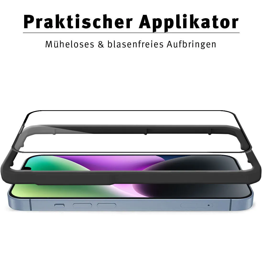 arktis Full Cover iPhone 14 Panzerglas 2er Set hüllenfreundlich 9H