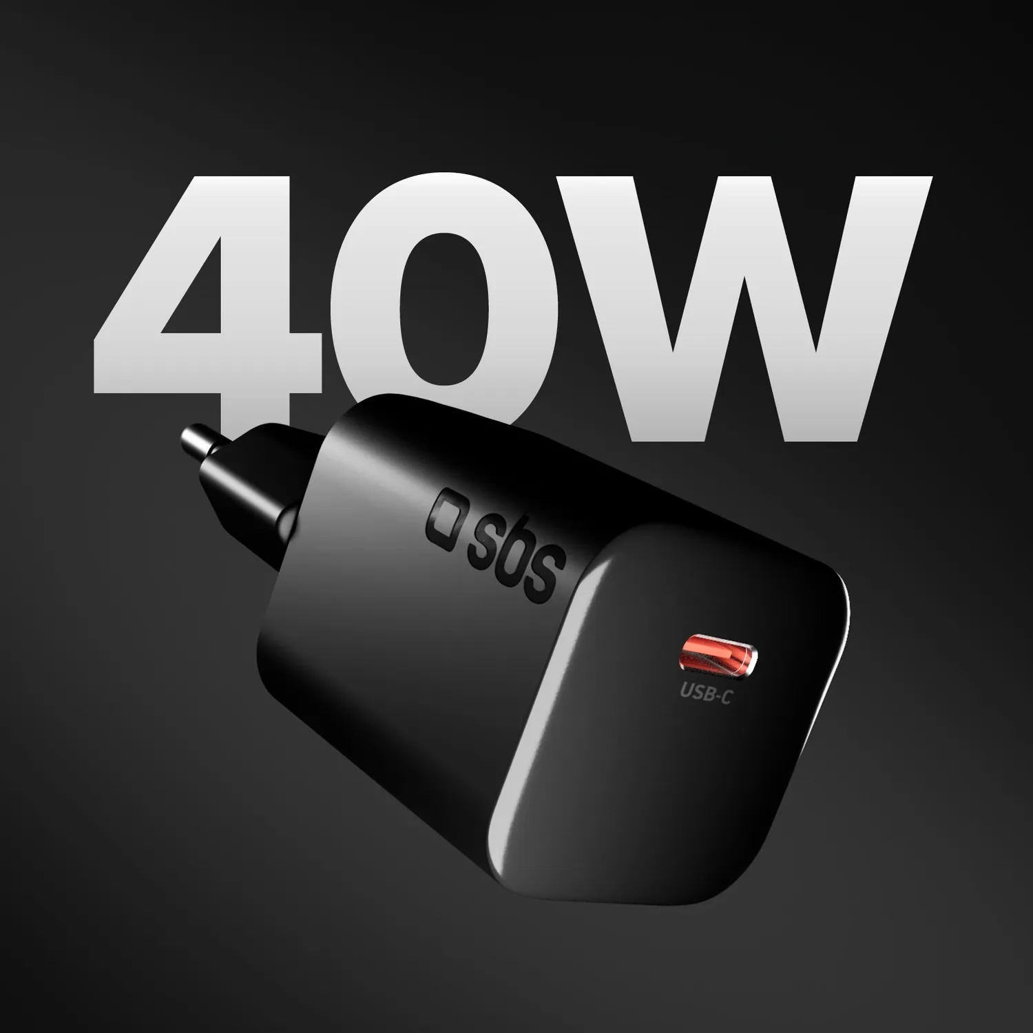 SBS USB-C 40W Wandladegerät PD 3.2 GaN AVS
