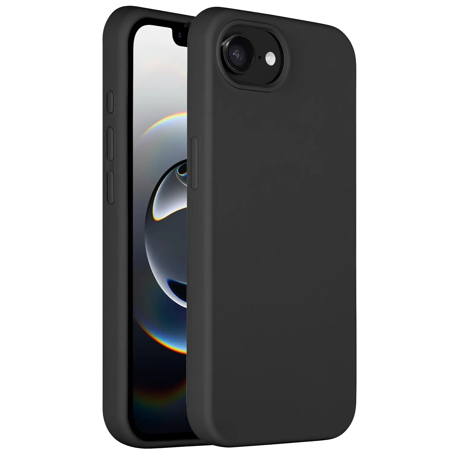 arktis iPhone 16e Silikon Case Hülle Mikrofaser