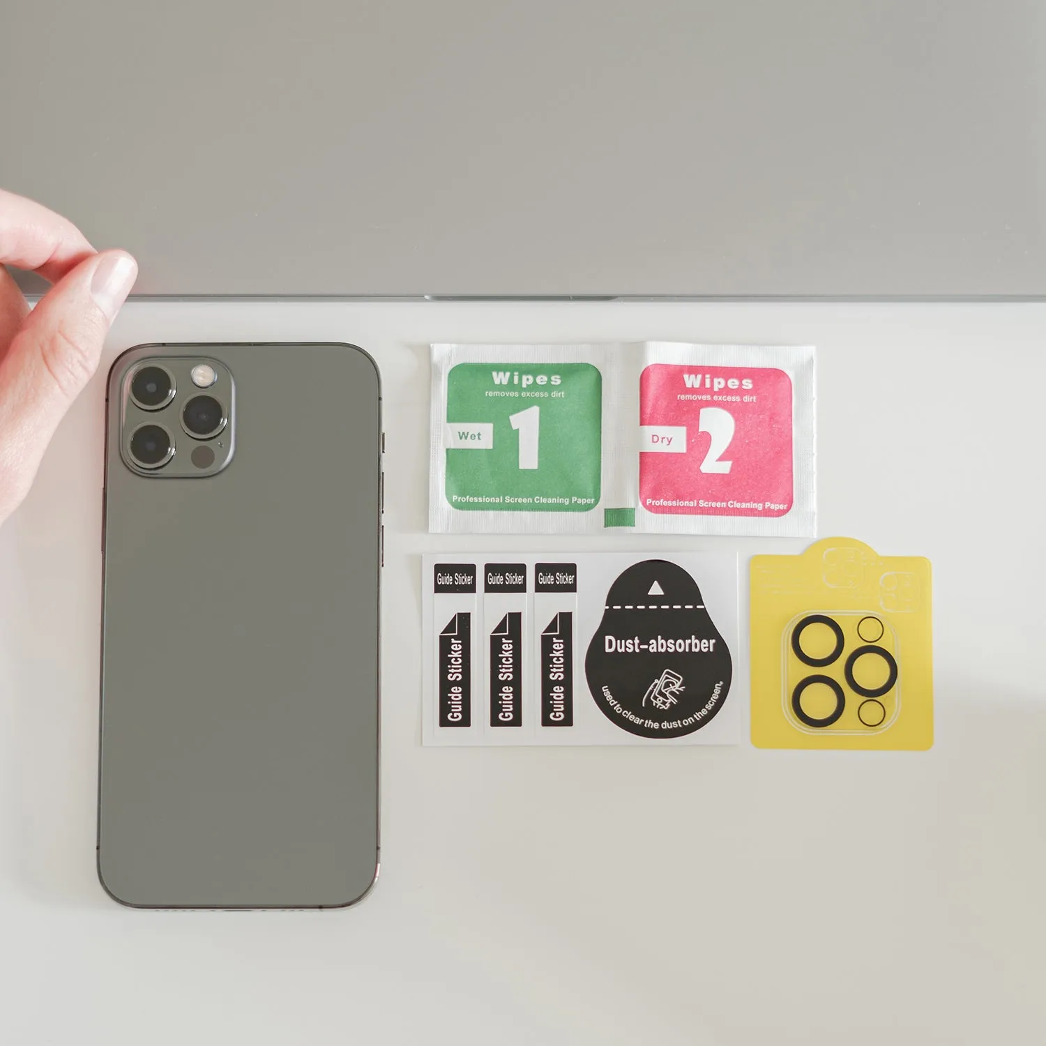 arktis iPhone 15 Pro Kamera Protector Glas Alu
