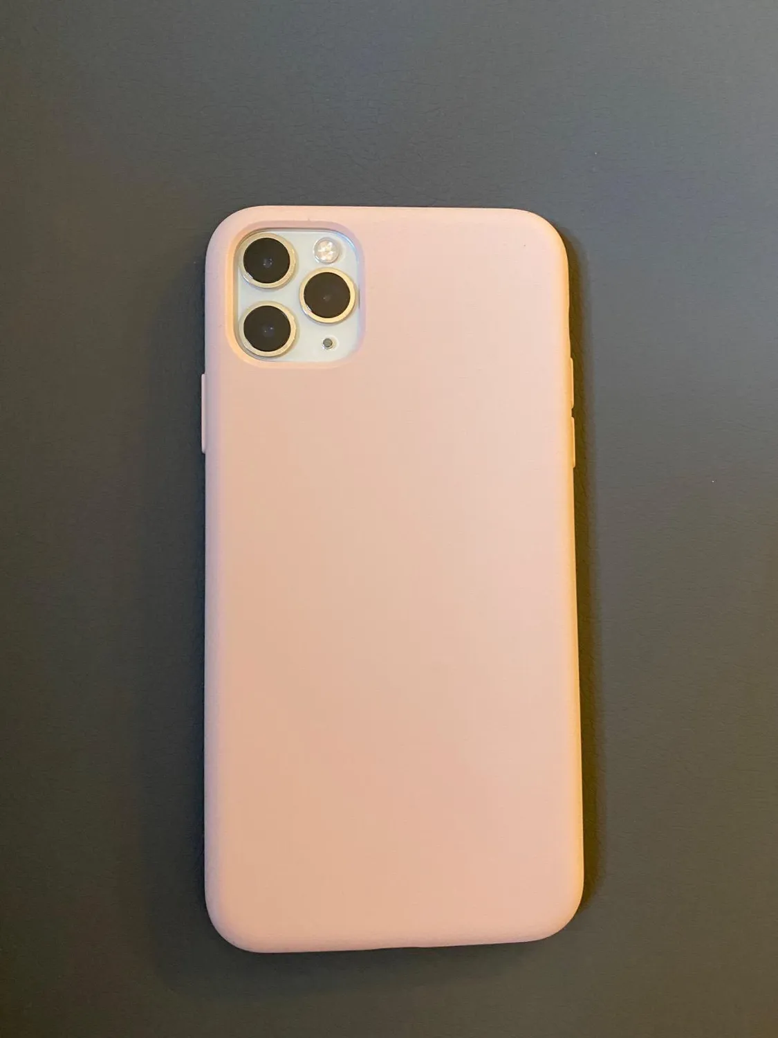 YATWIN iPhone 11 Pro Max Silikonhülle Sand Rosa matt