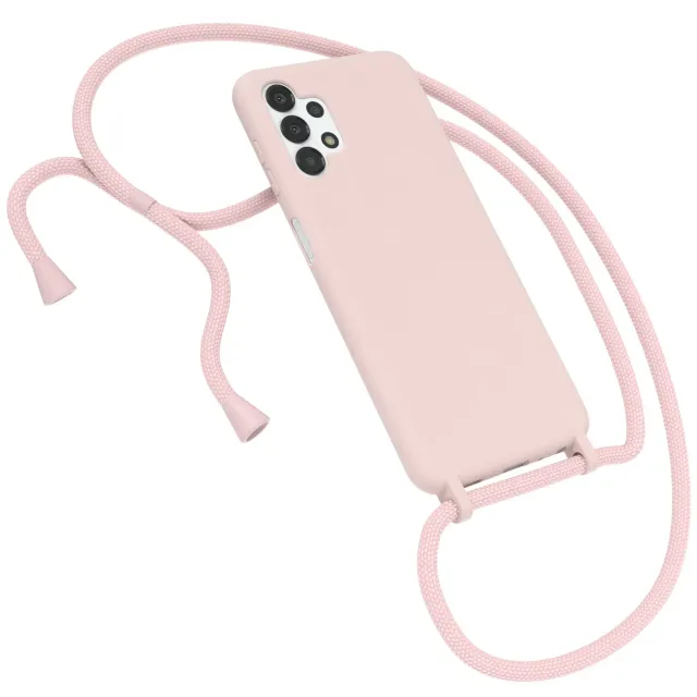 EAZY CASE Galaxy A13 Handykette Hülle Silikon alt rosa