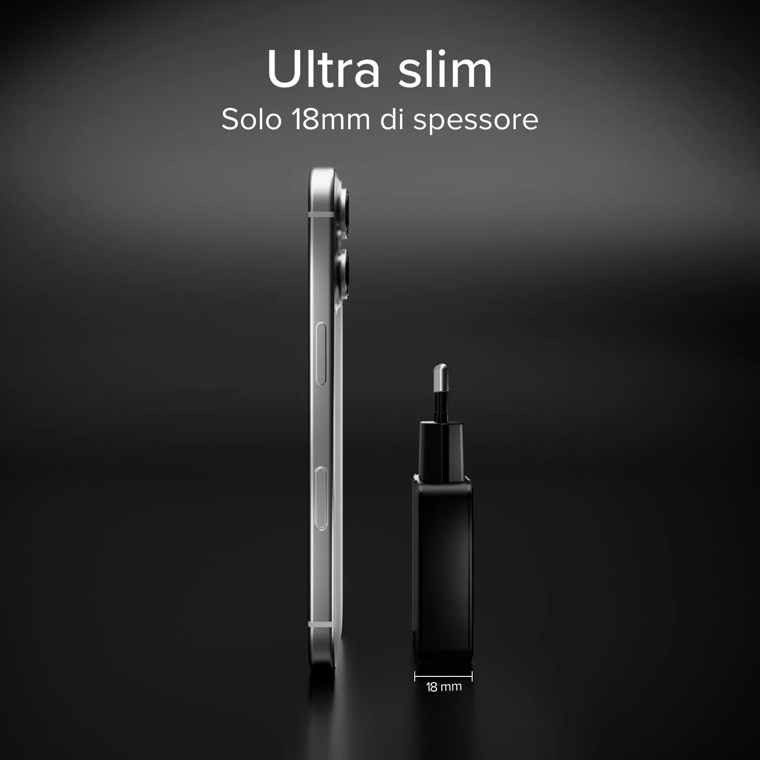 SBS Slim Charge 65W Wandladegerät 2x USB-C GaN Slim