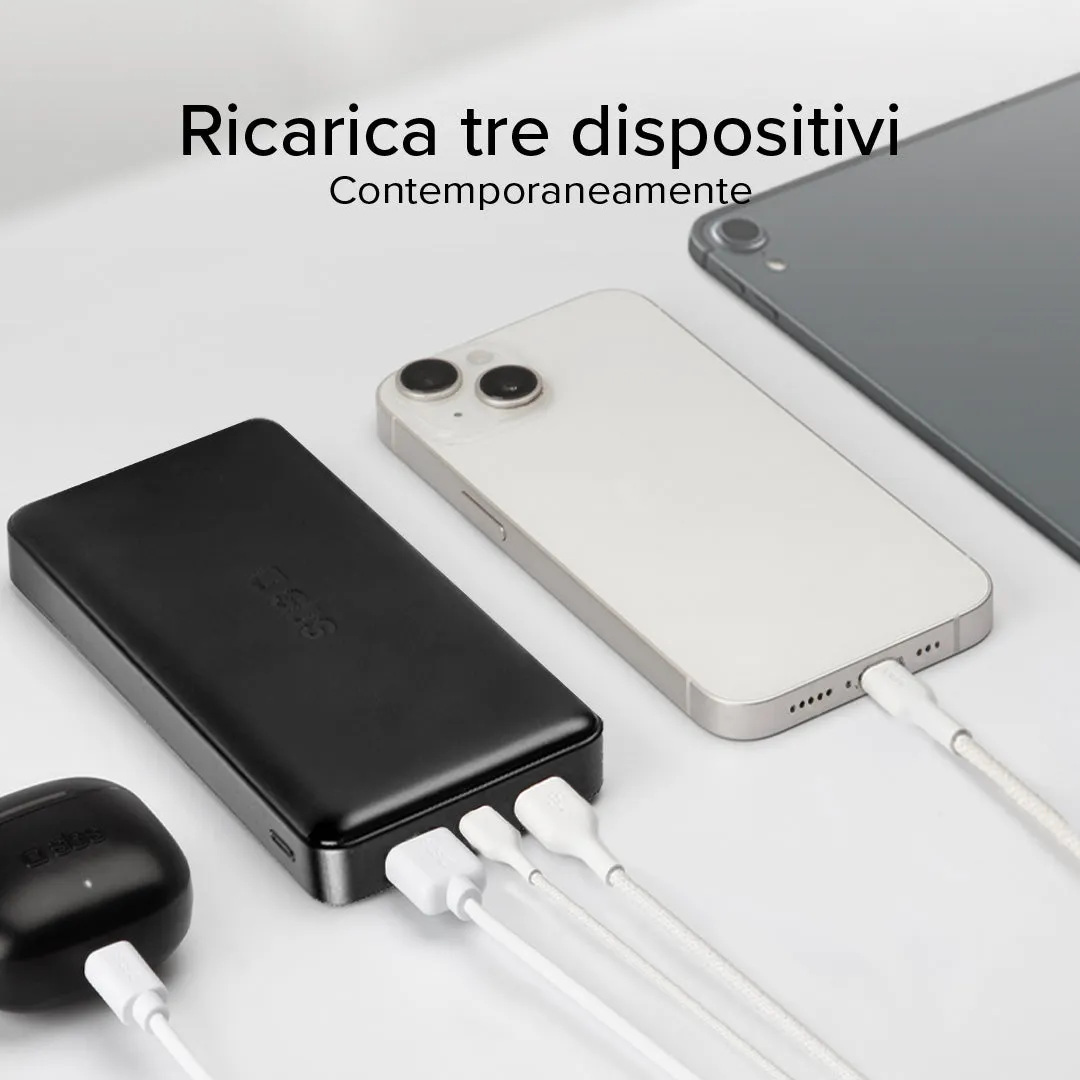SBS Powerbank 20000 mAh extra slim mit IC-Ladung