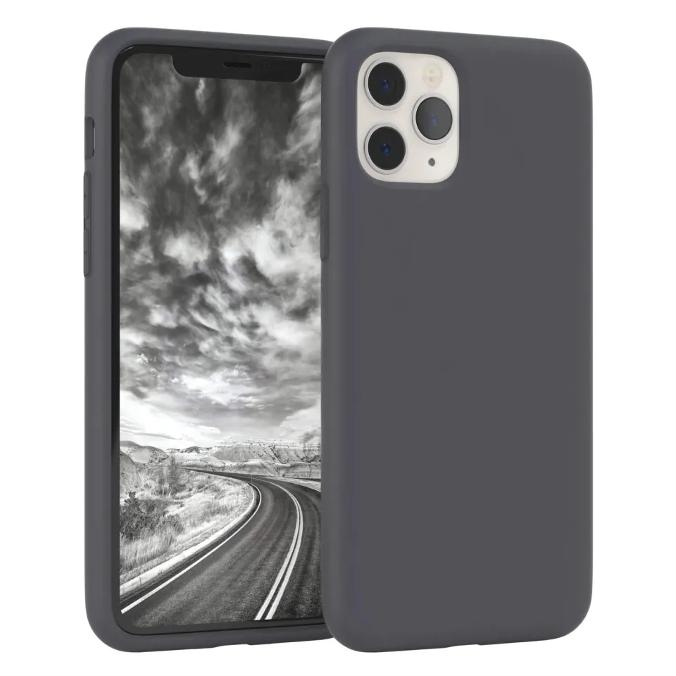 EAZY CASE Nano iPhone 11 Pro Silikonhülle Anthrazit