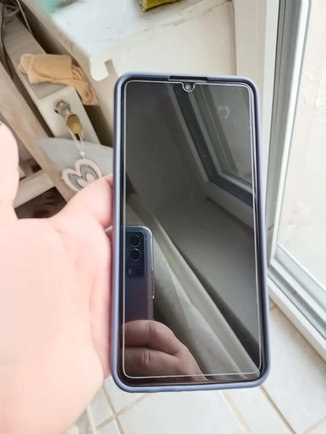 YATWIN Huawei P30 Lite Silikonhülle Blau Mikrofaser