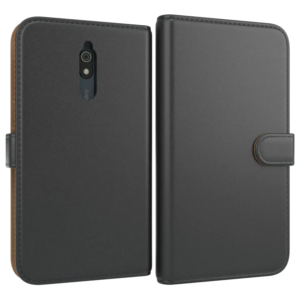 EAZY CASE Redmi 8a Klapphülle Schwarz Kartenfach