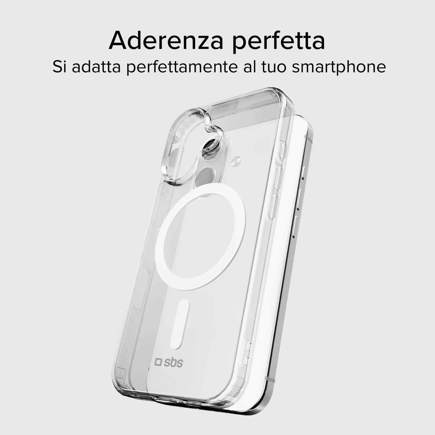 SBS iPhone 17 Handyhülle transparent MagSafe Hardcover