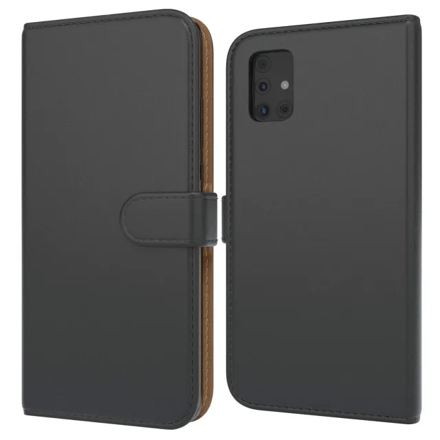 EAZY CASE Galaxy A51 Klapphülle Schwarz Bookstyle