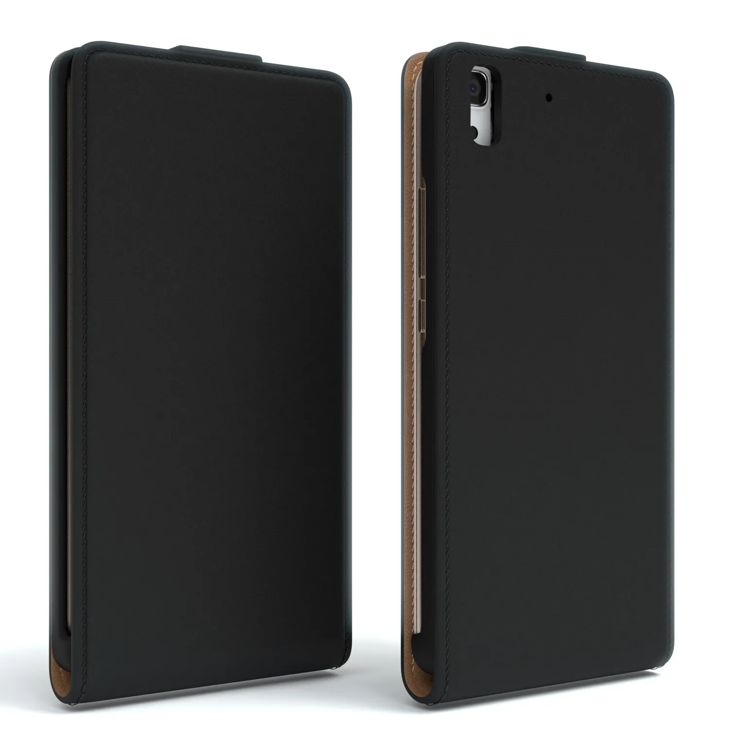 EAZY CASE Y6 2015 Klapphülle Schwarz Kunstleder