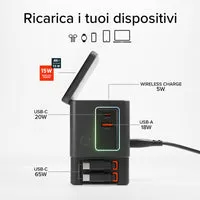 SBS Ladestation 6in1 Wireless 100W MagSafe Ständer