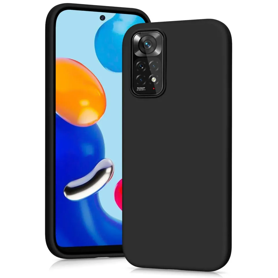 YATWIN Redmi Note 11 / 11S Handyhülle Schwarz dünn TPU
