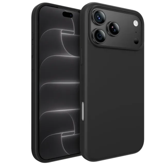 arktis iPhone 18 Pro Silikon Hülle MagSafe Schwarz griffig