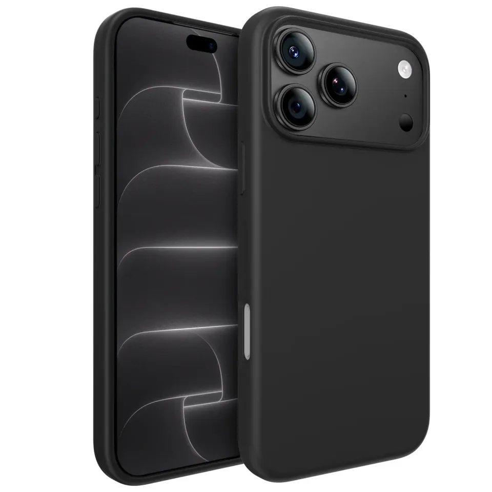 arktis Silikon iPhone 18 Pro Max Hülle Schwarz