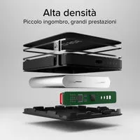 SBS Powerbank 5000 mAh 10W USB-C kompakt Schwarz