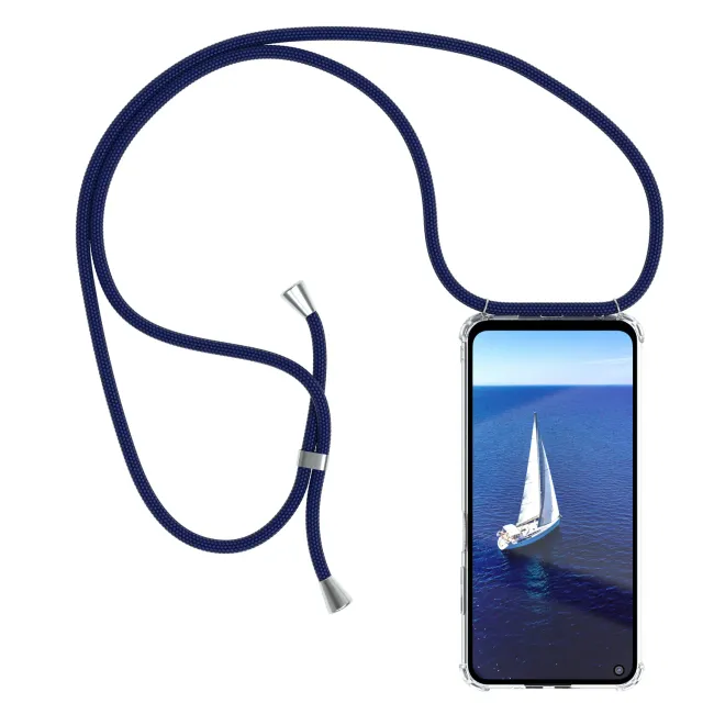 EAZY CASE Classic Handykette Redmi Note 9T 5G Navy Blau Band