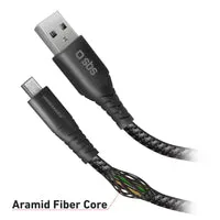 SBS Unbreakable Micro-USB Kabel 1 m Aramid
