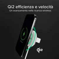 SBS Qi2 MagSafe Ladestation 15W mit Ständer schwarz