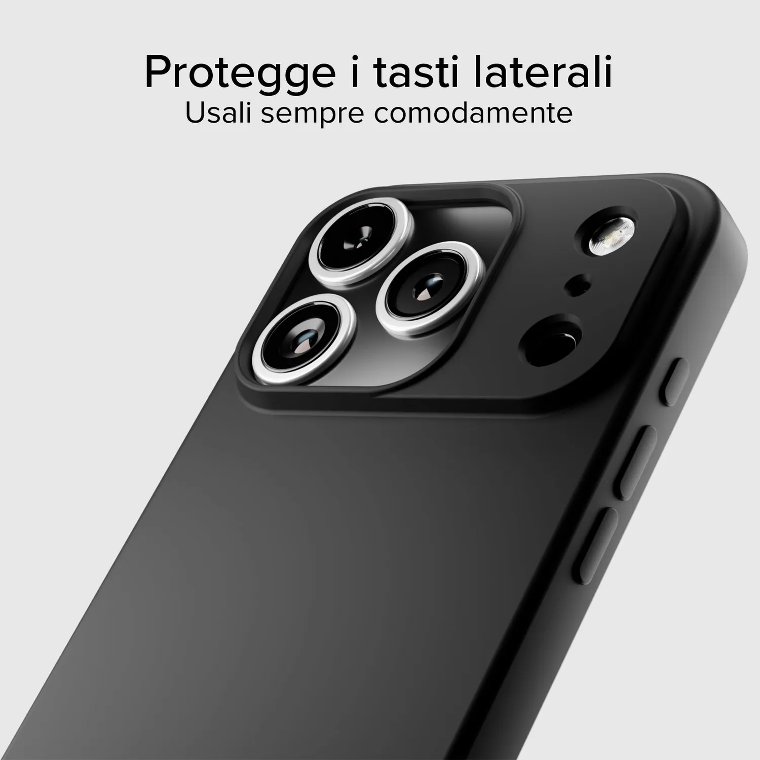 SBS Instinct iPhone 17 Pro Handyhülle schwarz Mikrofaser