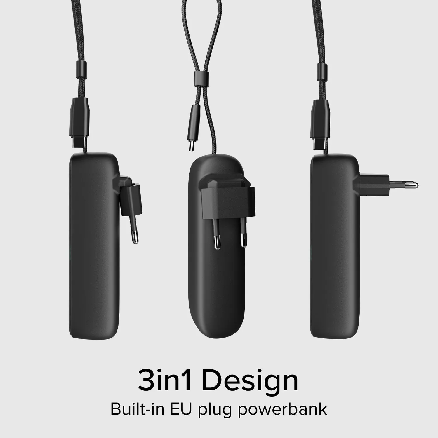 SBS Hybrid 5000mAh PD 20W Powerbank mit Stecker
