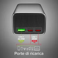 SBS Powerbank 10000 mAh PD 35W LCD schwarz