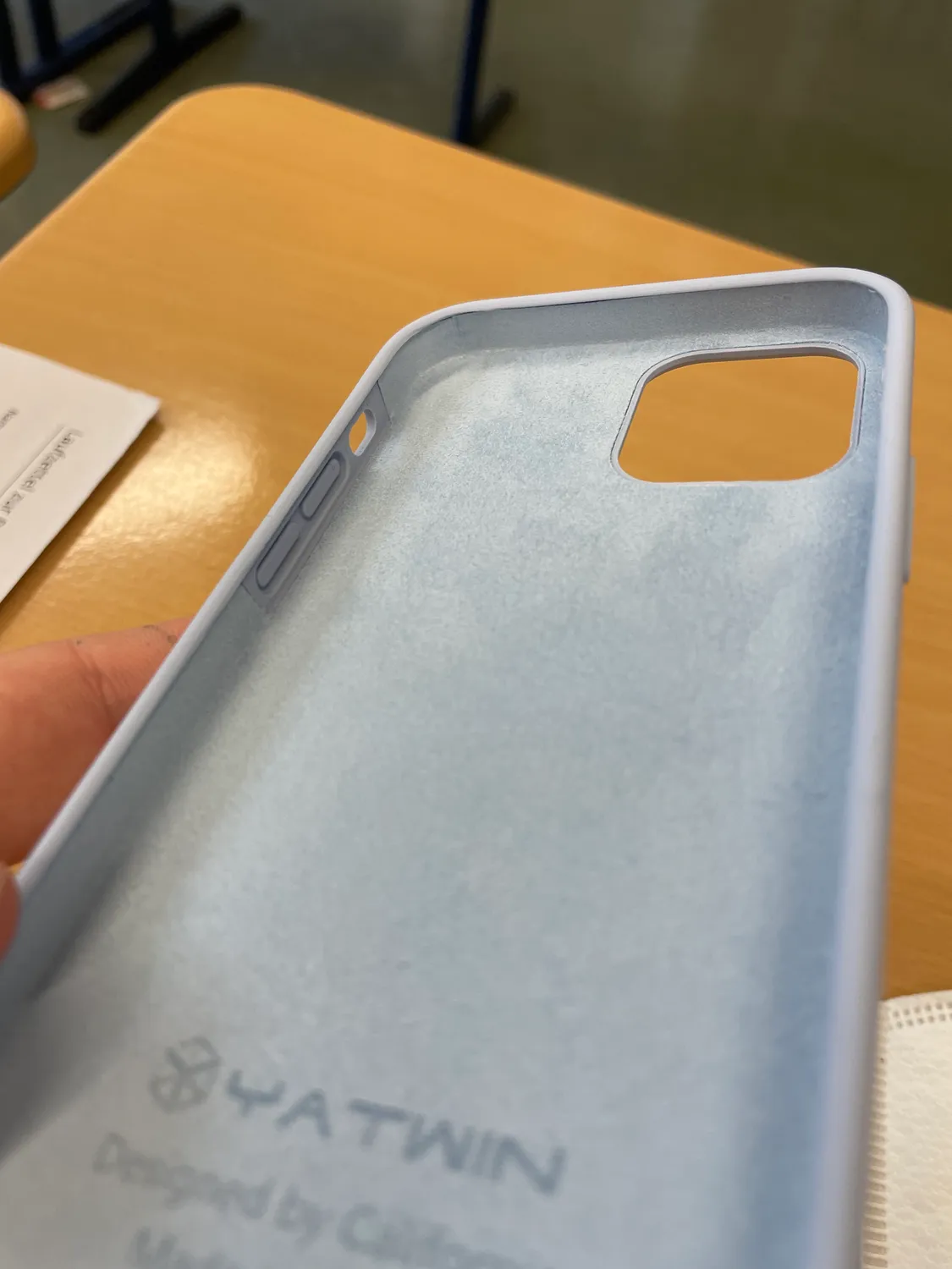 YATWIN Silikon Handyhülle iPhone 12 12 Pro Grau matt Ganzkörper