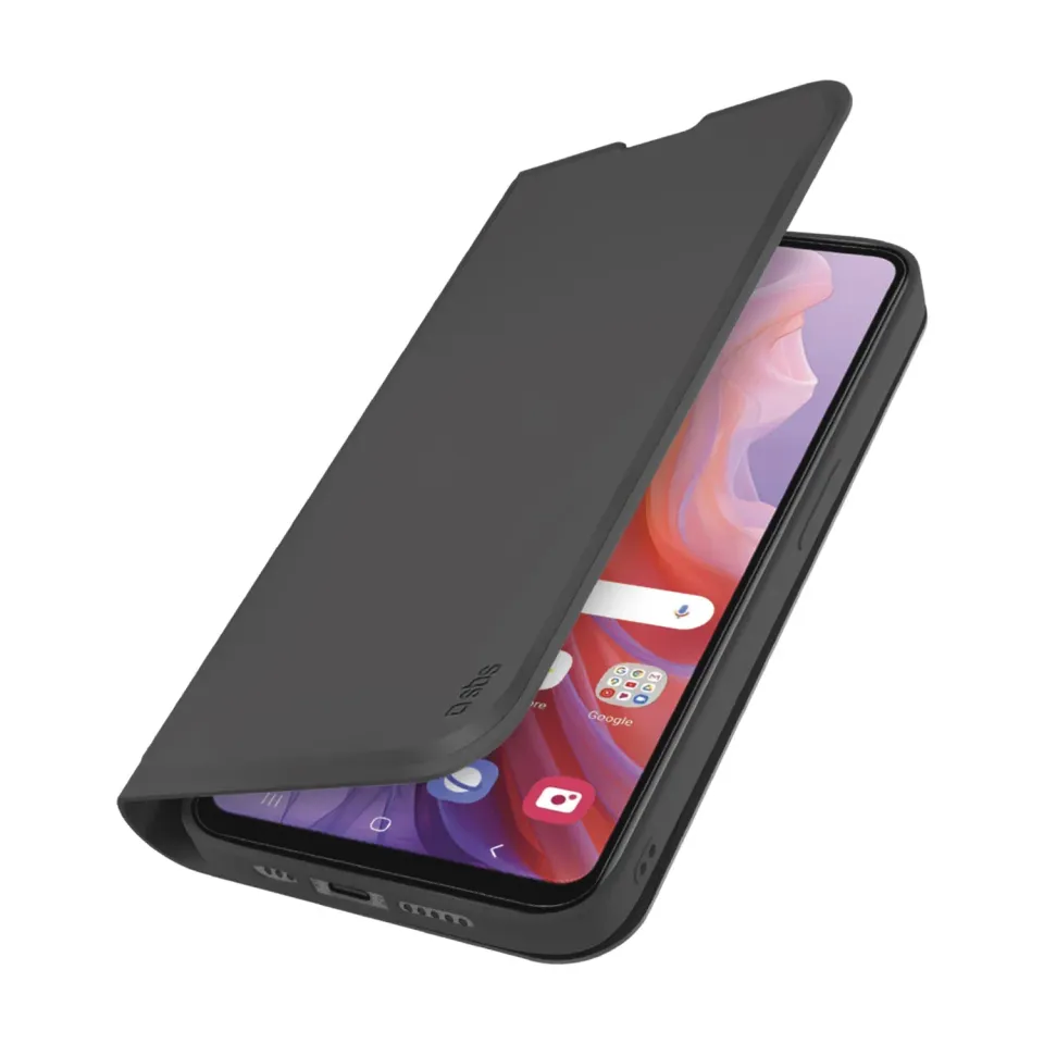 SBS Wallet Smooth Bookcase Moto E14 schwarz