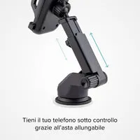 SBS Teleskop Handyhalterung Auto Saugnapf 360° schwarz