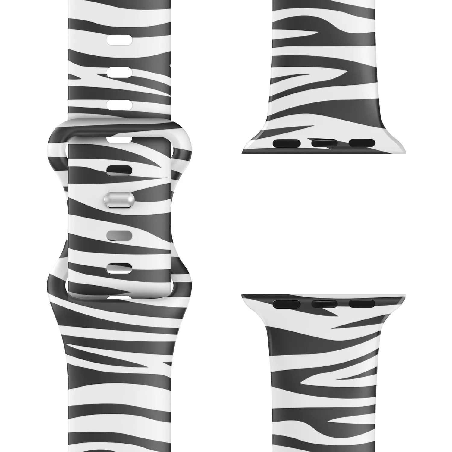 arktisband Zebra Apple Watch Armband Silikon
