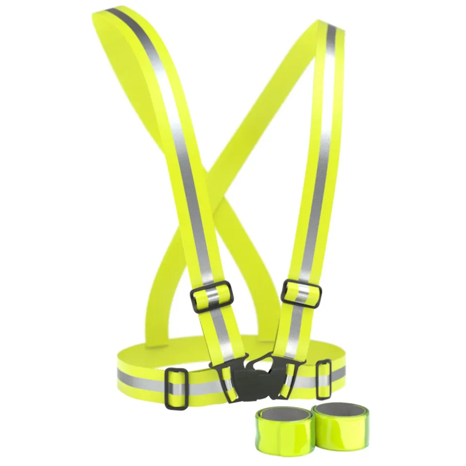 EAZY CASE Reflektoren 3 in 1 Set Reflektorweste Neon Gelb