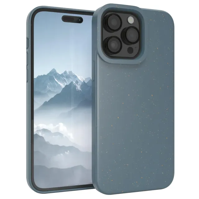EAZY CASE iPhone 14 Pro Max Bio Hülle Petrol Holzfaser