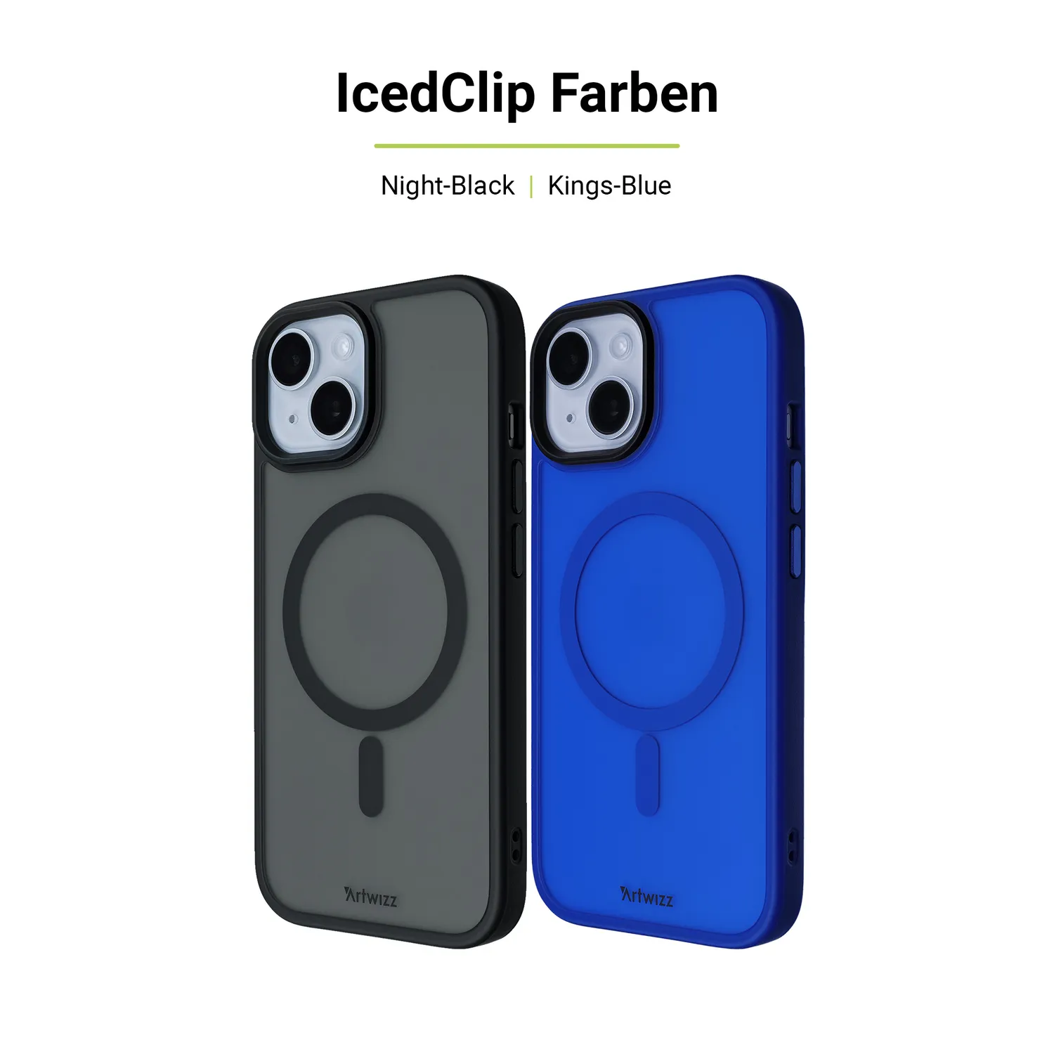 Artwizz IcedClip +Charge iPhone 15 Hülle frost MagSafe