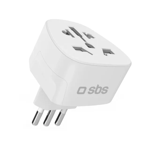SBS Universal Reiseadapter Italien 2500W kompakt