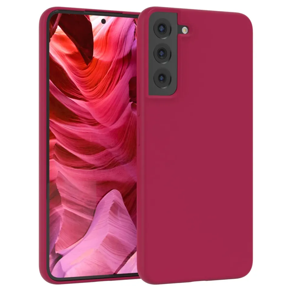 EAZY CASE Galaxy S22 Plus 5G Silikonhülle Beere matt