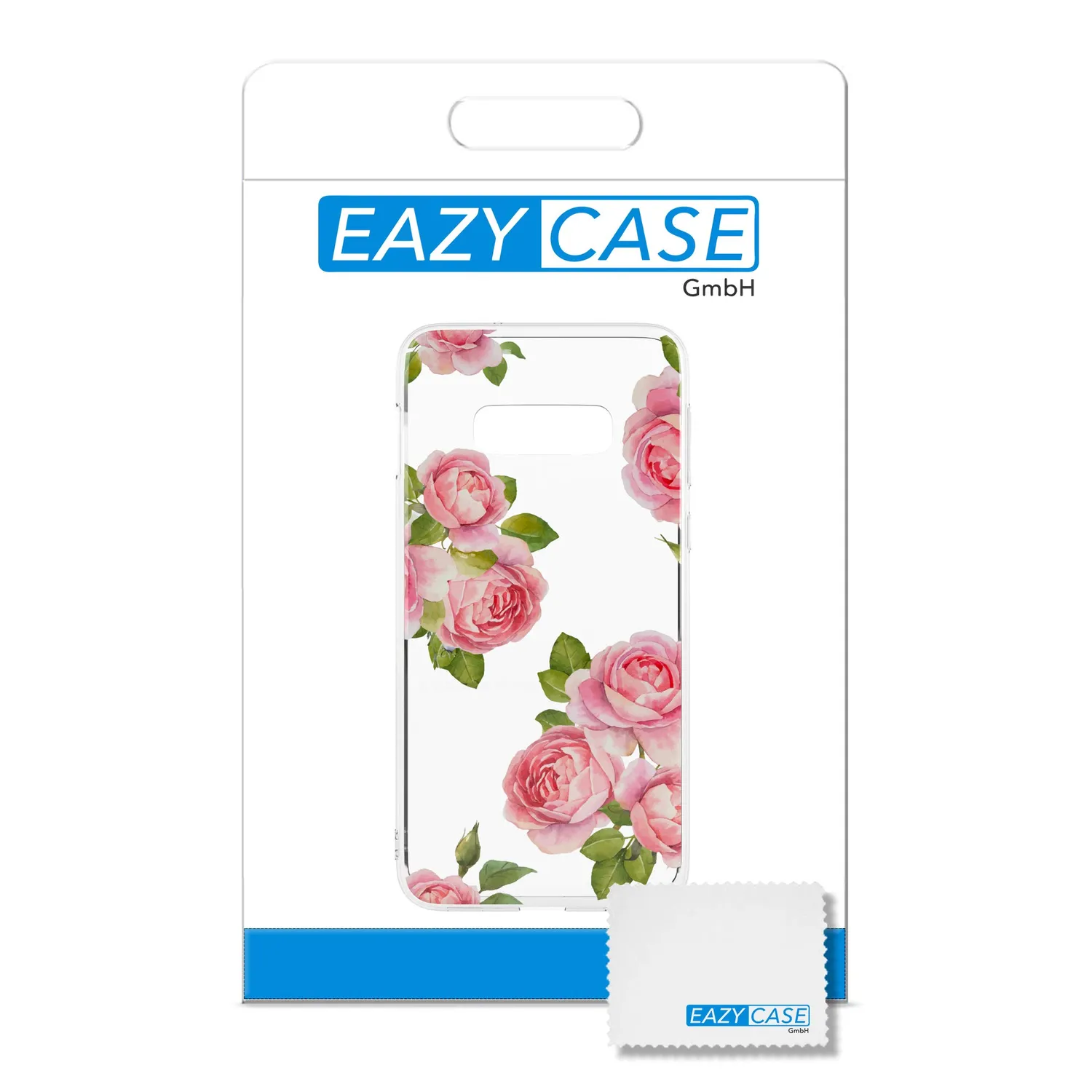 EAZY CASE Galaxy S10e Silikonhülle Transparent Rosen