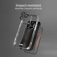 SBS D3O iPhone 16 Pro Schutz-Set stoßfest 3-teilig