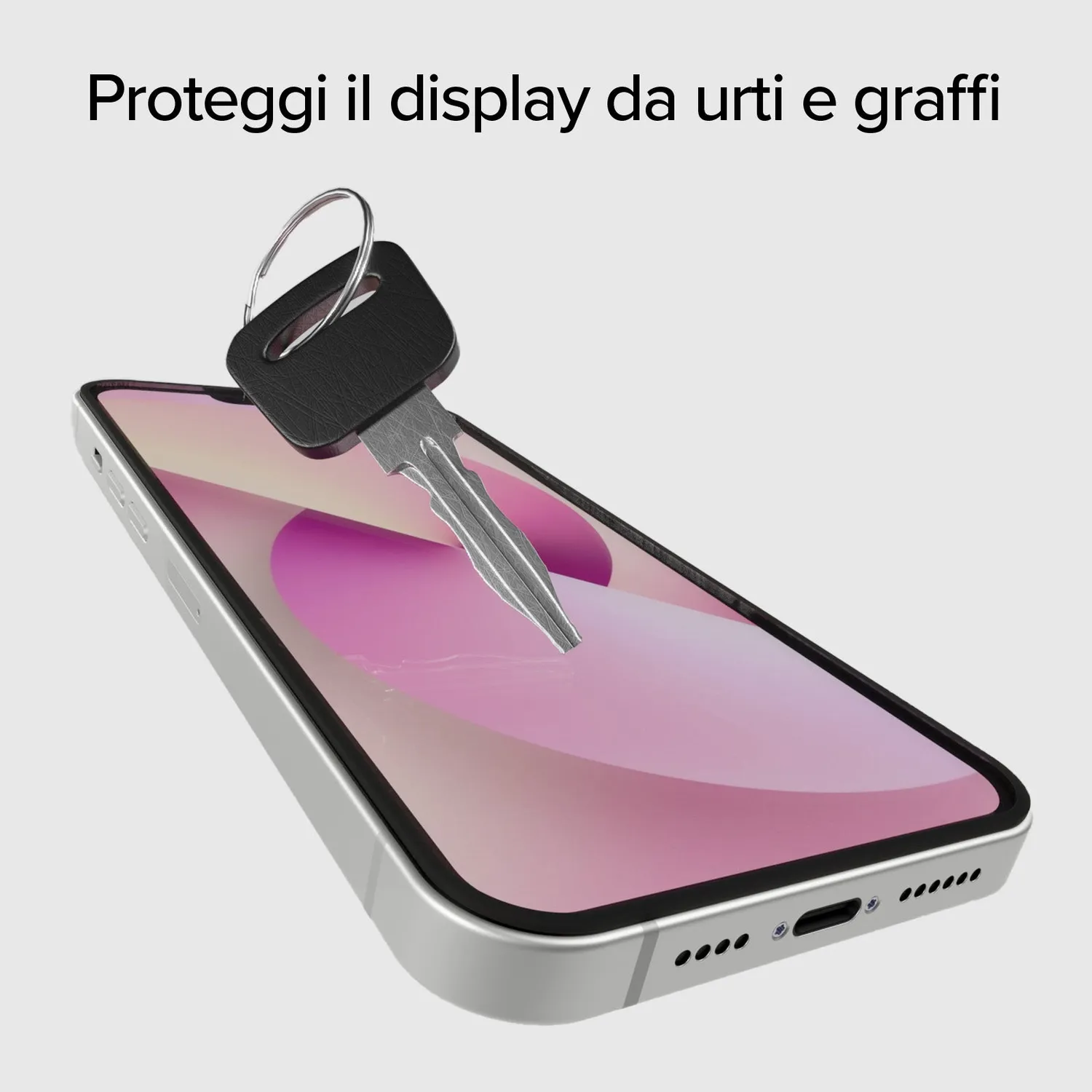 SBS Full Cover Panzerglas iPhone 13/14 Schwarz