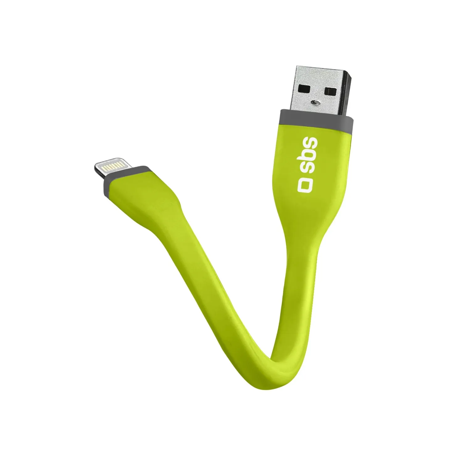 SBS Lightning Ladekabel 12 cm blau kurz MFi