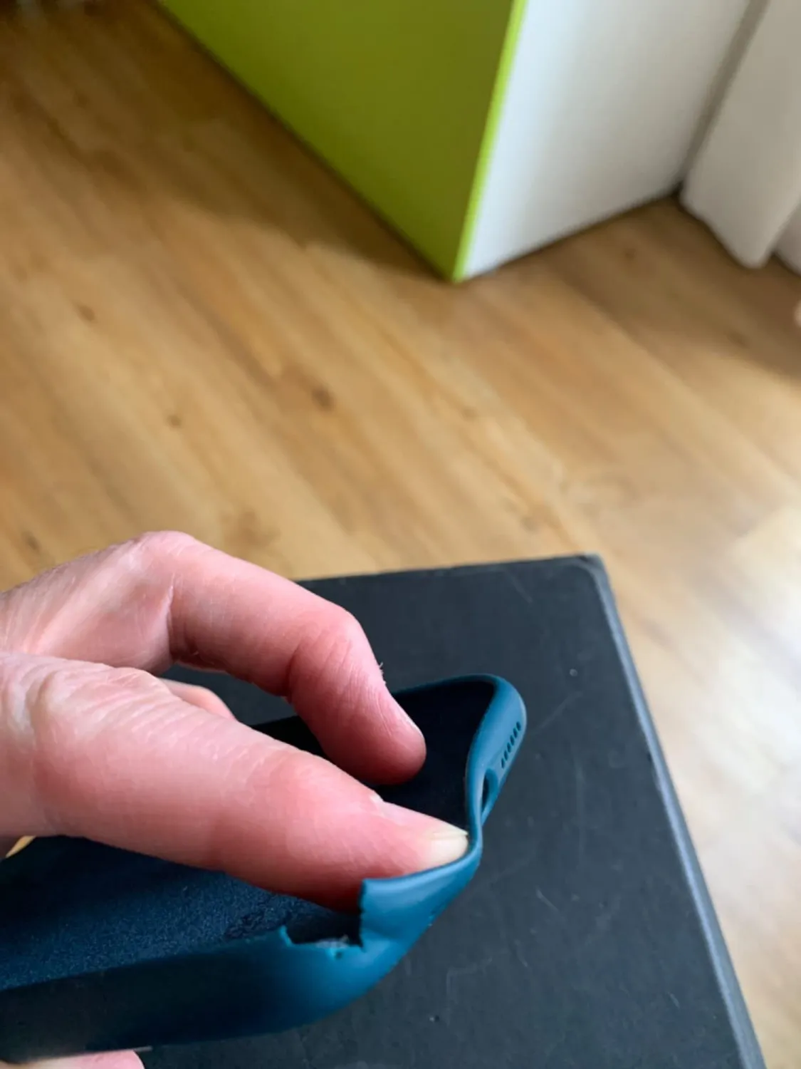 YATWIN iPhone XR Silikonhülle Dunkelgrün Folie stoßfest