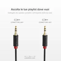 SBS Audiokabel 3,5mm Stereo 1,5m Klinkenkabel vergoldet