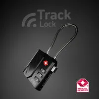 SBS Track Lock TSA Vorhängeschloss Apple Find My schwarz 45mm