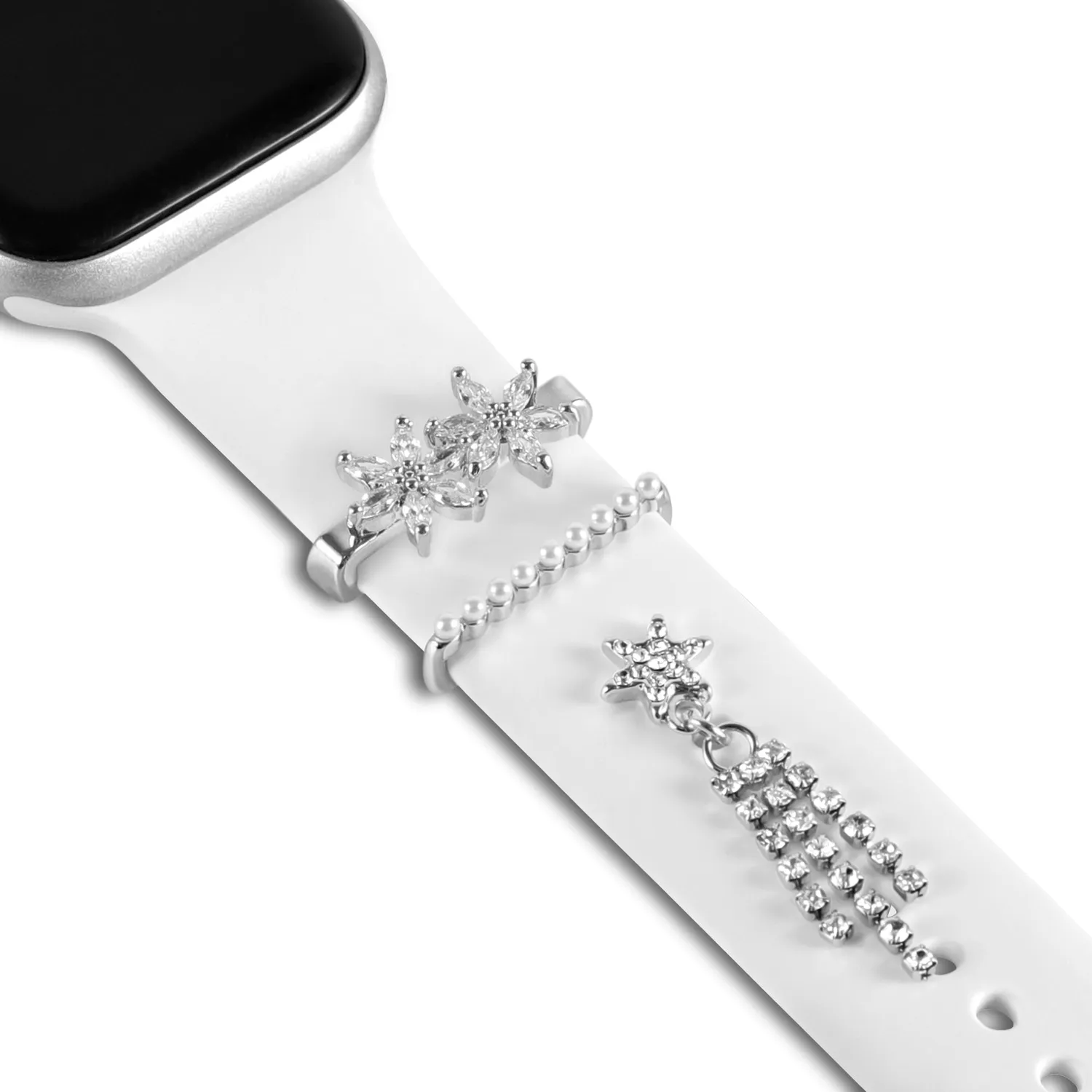 arktisband Edelweiß Apple Watch Charm Silberschmuck