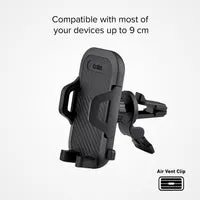 SBS Auto Halterung Lüftung Smartphone 9 cm 360° Halter