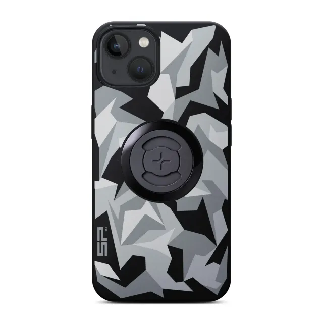 SP Connect Edition Handyhülle Geo Camo Grau mit Halterung
