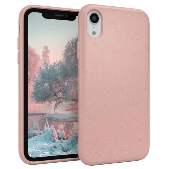 EAZY CASE iPhone XR Bio Hülle Rosa abbaubar Kameraschutz