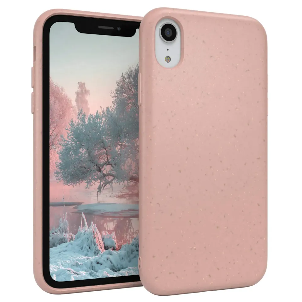 EAZY CASE iPhone XR Bio Hülle Rosa abbaubar Kameraschutz